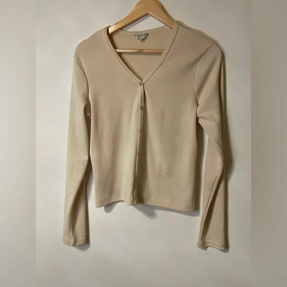Guess Tops Guess Vintage Cream Long Sleeve Button Up Shirt Poshmark